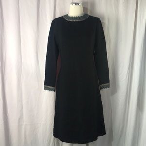 Vintage Stacy Ames Wool & Crochet Dress
